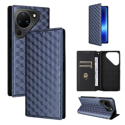 Cubic Grid Texture Flip Leather Phone Case, For Huawei nova 16 SE 4G, For Huawei nova Y74 4G / Enjoy 90 Plus 5G, For Huawei nova 15 Max / Enjoy 90 Pro Max, For Huawei Pura 90 Pro Max 5G, For Huawei Pura 90 Pro 5G, For Huawei Pura 90 5G                 ...