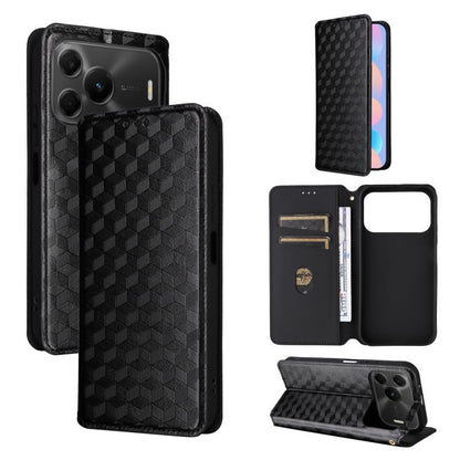 Cubic Grid Texture Flip Leather Phone Case, For Huawei nova 16 SE 4G, For Huawei nova Y74 4G / Enjoy 90 Plus 5G, For Huawei nova 15 Max / Enjoy 90 Pro Max, For Huawei Pura 90 Pro Max 5G, For Huawei Pura 90 Pro 5G, For Huawei Pura 90 5G                 ...