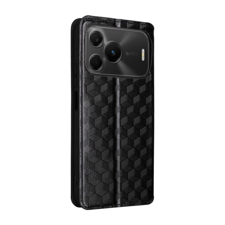 Cubic Grid Texture Flip Leather Phone Case, For Huawei nova 16 SE 4G, For Huawei nova Y74 4G / Enjoy 90 Plus 5G, For Huawei nova 15 Max / Enjoy 90 Pro Max, For Huawei Pura 90 Pro Max 5G, For Huawei Pura 90 Pro 5G, For Huawei Pura 90 5G                 ...