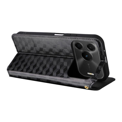 Cubic Grid Texture Flip Leather Phone Case, For Huawei nova 16 SE 4G, For Huawei nova Y74 4G / Enjoy 90 Plus 5G, For Huawei nova 15 Max / Enjoy 90 Pro Max, For Huawei Pura 90 Pro Max 5G, For Huawei Pura 90 Pro 5G, For Huawei Pura 90 5G                 ...