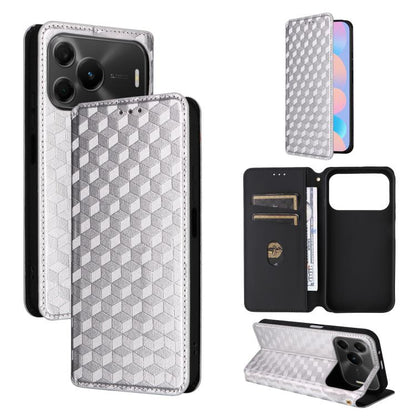 Cubic Grid Texture Flip Leather Phone Case, For Huawei nova 16 SE 4G, For Huawei nova Y74 4G / Enjoy 90 Plus 5G, For Huawei nova 15 Max / Enjoy 90 Pro Max, For Huawei Pura 90 Pro Max 5G, For Huawei Pura 90 Pro 5G, For Huawei Pura 90 5G                 ...
