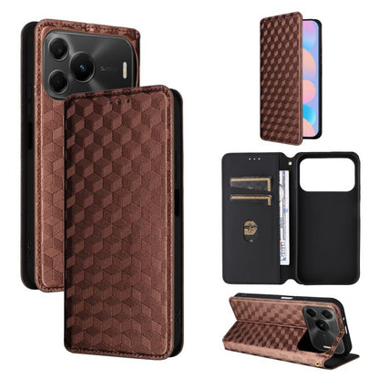 Cubic Grid Texture Flip Leather Phone Case, For Huawei nova 16 SE 4G, For Huawei nova Y74 4G / Enjoy 90 Plus 5G, For Huawei nova 15 Max / Enjoy 90 Pro Max, For Huawei Pura 90 Pro Max 5G, For Huawei Pura 90 Pro 5G, For Huawei Pura 90 5G                 ...
