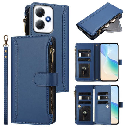 Magnetic Closure 9 Card Slots Zipper Leather Case with Hand Strap, For Infinix Zero 40 5G, For Infinix Zero 40 4G, For Infinix Note 40X 5G, For Infinix Note 40 5G, For Infinix GT 20 Pro 5G, For Infinix Note 40 Pro 4G / 5G, For Infinix Note 40 4G       ...