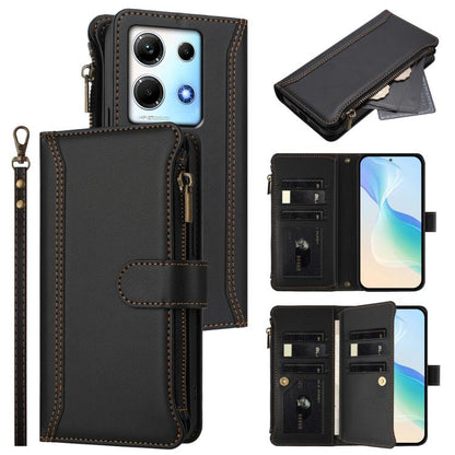 Magnetic Closure 9 Card Slots Zipper Leather Case with Hand Strap, For Infinix Zero 40 5G, For Infinix Zero 40 4G, For Infinix Note 40X 5G, For Infinix Note 40 5G, For Infinix GT 20 Pro 5G, For Infinix Note 40 Pro 4G / 5G, For Infinix Note 40 4G       ...
