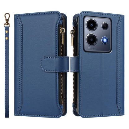 Magnetic Closure 9 Card Slots Zipper Leather Case with Hand Strap, For Infinix Note 30 VIP, For Infinix Hot 30i, For Infinix Hot 30 4G, For Infinix Hot 20 5G, For Infinix Hot 12i / 20i, For Infinix Zero 5G 2023, For Infinix Hot 20 Play                 ...