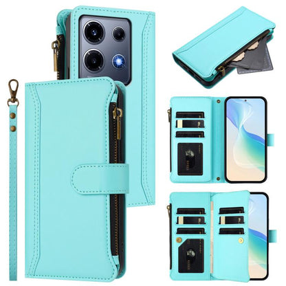 Magnetic Closure 9 Card Slots Zipper Leather Case with Hand Strap, For Infinix Note 30 VIP, For Infinix Hot 30i, For Infinix Hot 30 4G, For Infinix Hot 20 5G, For Infinix Hot 12i / 20i, For Infinix Zero 5G 2023, For Infinix Hot 20 Play                 ...