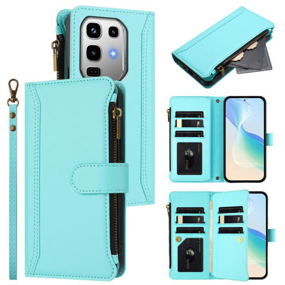 Magnetic Closure 9 Card Slots Zipper Leather Case with Hand Strap, For Infinix GT 50 Pro 5G, For Infinix Note Edge 5G Global, For Infinix Smart 20 4G / X6840, For Infinix Note 60 5G / Note 60 Pro 5G, For Infinix Hot 60i 5G / Tecno Spark Go 5G          ...