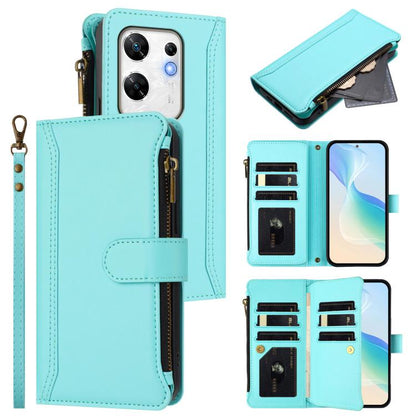 Magnetic Closure 9 Card Slots Zipper Leather Case with Hand Strap, For Infinix Zero 40 5G, For Infinix Zero 40 4G, For Infinix Note 40X 5G, For Infinix Note 40 5G, For Infinix GT 20 Pro 5G, For Infinix Note 40 Pro 4G / 5G, For Infinix Note 40 4G       ...
