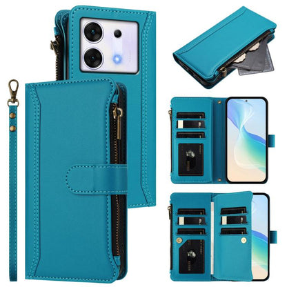 Magnetic Closure 9 Card Slots Zipper Leather Case with Hand Strap, For Infinix Zero 40 5G, For Infinix Zero 40 4G, For Infinix Note 40X 5G, For Infinix Note 40 5G, For Infinix GT 20 Pro 5G, For Infinix Note 40 Pro 4G / 5G, For Infinix Note 40 4G       ...