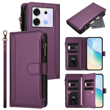 Magnetic Closure 9 Card Slots Zipper Leather Case with Hand Strap, For Infinix Zero 40 5G, For Infinix Zero 40 4G, For Infinix Note 40X 5G, For Infinix Note 40 5G, For Infinix GT 20 Pro 5G, For Infinix Note 40 Pro 4G / 5G, For Infinix Note 40 4G       ...