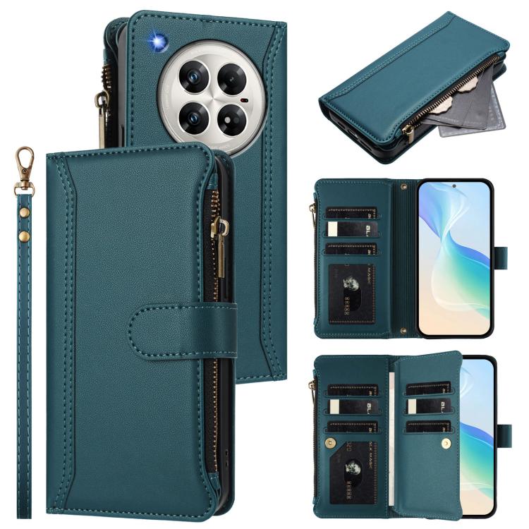 Magnetic Closure 9 Card Slots Zipper Leather Case with Hand Strap, For Infinix Zero 40 5G, For Infinix Zero 40 4G, For Infinix Note 40X 5G, For Infinix Note 40 5G, For Infinix GT 20 Pro 5G, For Infinix Note 40 Pro 4G / 5G, For Infinix Note 40 4G       ...