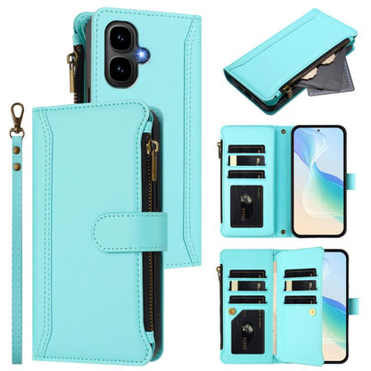 Magnetic Closure 9 Card Slots Zipper Leather Case with Hand Strap, For Infinix GT 50 Pro 5G, For Infinix Note Edge 5G Global, For Infinix Smart 20 4G / X6840, For Infinix Note 60 5G / Note 60 Pro 5G, For Infinix Hot 60i 5G / Tecno Spark Go 5G          ...