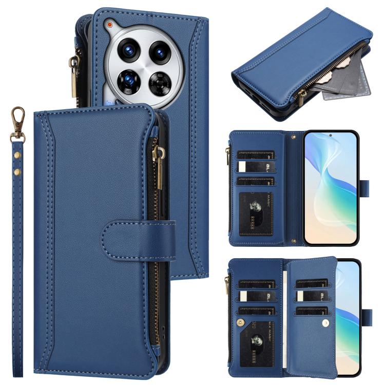 Magnetic Closure 9 Card Slots Zipper Leather Case with Hand Strap, For Tecno Spark 10 Pro Magic Magenta, For Tecno Pova 6 Neo, For Tecno Pova 6 4G, For Tecno Pova 6 5G / 6 Pro 5G, For Tecno Camon 30 Pro 5G, For Tecno Camon 30 Premier                   ...