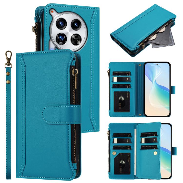 Magnetic Closure 9 Card Slots Zipper Leather Case with Hand Strap, For Tecno Spark 10 Pro Magic Magenta, For Tecno Pova 6 Neo, For Tecno Pova 6 4G, For Tecno Pova 6 5G / 6 Pro 5G, For Tecno Camon 30 Pro 5G, For Tecno Camon 30 Premier                   ...