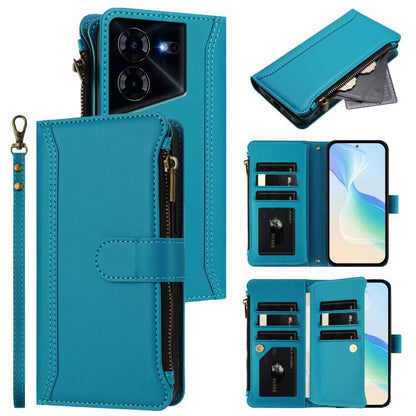 Magnetic Closure 9 Card Slots Zipper Leather Case with Hand Strap, For Tecno Spark 10 Pro Magic Magenta, For Tecno Pova 6 Neo, For Tecno Pova 6 4G, For Tecno Pova 6 5G / 6 Pro 5G, For Tecno Camon 30 Pro 5G, For Tecno Camon 30 Premier                   ...