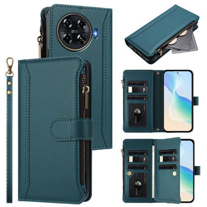 Magnetic Closure 9 Card Slots Zipper Leather Case with Hand Strap, For Tecno Spark 10 Pro Magic Magenta, For Tecno Pova 6 Neo, For Tecno Pova 6 4G, For Tecno Pova 6 5G / 6 Pro 5G, For Tecno Camon 30 Pro 5G, For Tecno Camon 30 Premier                   ...