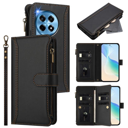 Magnetic Closure 9 Card Slots Zipper Leather Case with Hand Strap, For OnePlus Turbo 6X Pro 5G, For OnePlus Nord CE6 Lite, For OnePlus Turbo 6V / Turbo 6, For OnePlus Ace 5 Ultra, For OnePlus Ace 5 Racing, For OnePlus 13T 5G                            ...