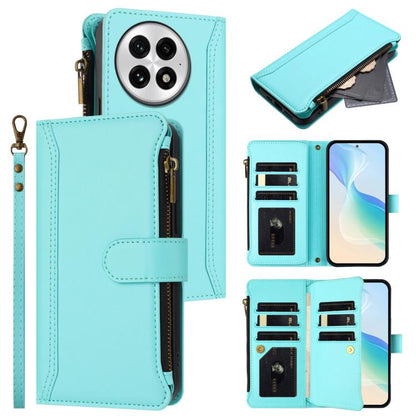 Magnetic Closure 9 Card Slots Zipper Leather Case with Hand Strap, For OnePlus Turbo 6X Pro 5G, For OnePlus Nord CE6 Lite, For OnePlus Turbo 6V / Turbo 6, For OnePlus Ace 5 Ultra, For OnePlus Ace 5 Racing, For OnePlus 13T 5G                            ...