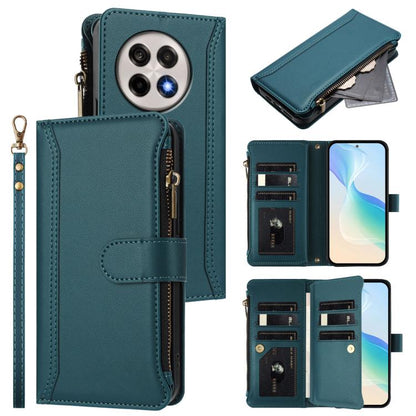 Magnetic Closure 9 Card Slots Zipper Leather Case with Hand Strap, For OnePlus Turbo 6X Pro 5G, For OnePlus Nord CE6 Lite, For OnePlus Turbo 6V / Turbo 6, For OnePlus Ace 5 Ultra, For OnePlus Ace 5 Racing, For OnePlus 13T 5G                            ...