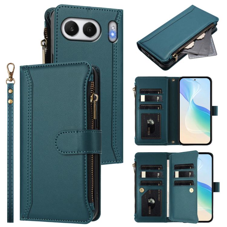 Magnetic Closure 9 Card Slots Zipper Leather Case with Hand Strap, For OnePlus Turbo 6X Pro 5G, For OnePlus Nord CE6 Lite, For OnePlus Turbo 6V / Turbo 6, For OnePlus Ace 5 Ultra, For OnePlus Ace 5 Racing, For OnePlus 13T 5G                            ...