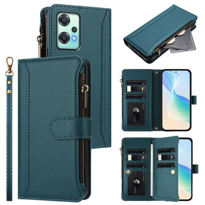 Magnetic Closure 9 Card Slots Zipper Leather Case with Hand Strap, For OnePlus Turbo 6X Pro 5G, For OnePlus Nord CE6 Lite, For OnePlus Turbo 6V / Turbo 6, For OnePlus Ace 5 Ultra, For OnePlus Ace 5 Racing, For OnePlus 13T 5G                            ...