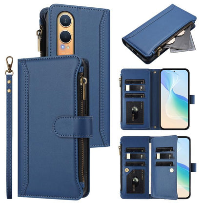 Magnetic Closure 9 Card Slots Zipper Leather Case with Hand Strap, For OnePlus Turbo 6X Pro 5G, For OnePlus Nord CE6 Lite, For OnePlus Turbo 6V / Turbo 6, For OnePlus Ace 5 Ultra, For OnePlus Ace 5 Racing, For OnePlus 13T 5G                            ...