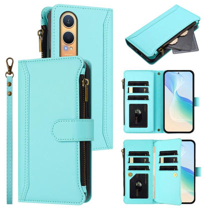 Magnetic Closure 9 Card Slots Zipper Leather Case with Hand Strap, For OnePlus Turbo 6X Pro 5G, For OnePlus Nord CE6 Lite, For OnePlus Turbo 6V / Turbo 6, For OnePlus Ace 5 Ultra, For OnePlus Ace 5 Racing, For OnePlus 13T 5G                            ...