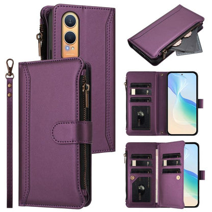 Magnetic Closure 9 Card Slots Zipper Leather Case with Hand Strap, For OnePlus Turbo 6X Pro 5G, For OnePlus Nord CE6 Lite, For OnePlus Turbo 6V / Turbo 6, For OnePlus Ace 5 Ultra, For OnePlus Ace 5 Racing, For OnePlus 13T 5G                            ...
