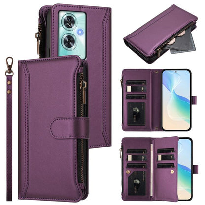 Magnetic Closure 9 Card Slots Zipper Leather Case with Hand Strap, For OnePlus Turbo 6X Pro 5G, For OnePlus Nord CE6 Lite, For OnePlus Turbo 6V / Turbo 6, For OnePlus Ace 5 Ultra, For OnePlus Ace 5 Racing, For OnePlus 13T 5G                            ...