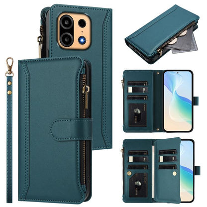 Magnetic Closure 9 Card Slots Zipper Leather Case with Hand Strap, For OnePlus Turbo 6X Pro 5G, For OnePlus Nord CE6 Lite, For OnePlus Turbo 6V / Turbo 6, For OnePlus Ace 5 Ultra, For OnePlus Ace 5 Racing, For OnePlus 13T 5G                            ...