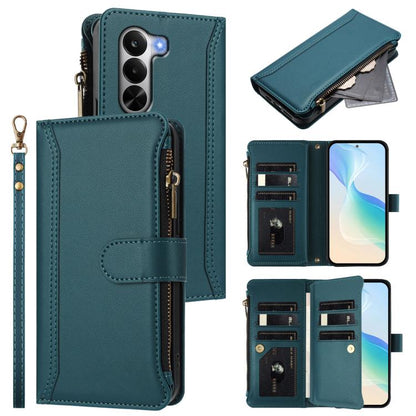 Magnetic Closure 9 Card Slots Zipper Leather Case with Hand Strap, For OnePlus Turbo 6X Pro 5G, For OnePlus Nord CE6 Lite, For OnePlus Turbo 6V / Turbo 6, For OnePlus Ace 5 Ultra, For OnePlus Ace 5 Racing, For OnePlus 13T 5G                            ...