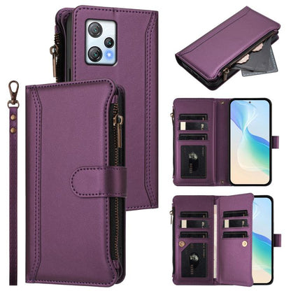Magnetic Closure 9 Card Slots Zipper Leather Case with Hand Strap, For Blackview Wave 7C, For Blackview Wave 10, For Blackview Shark 6, For Blackview Oscal Tiger 13, For Blackview Wave 8C / 8 / Oscal Flat 2, For Blackview Shark 9 5G                    ...