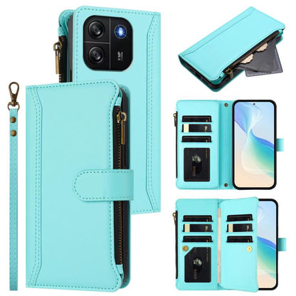 Magnetic Closure 9 Card Slots Zipper Leather Case with Hand Strap, For Blackview Wave 7C, For Blackview Wave 10, For Blackview Shark 6, For Blackview Oscal Tiger 13, For Blackview Wave 8C / 8 / Oscal Flat 2, For Blackview Shark 9 5G                    ...