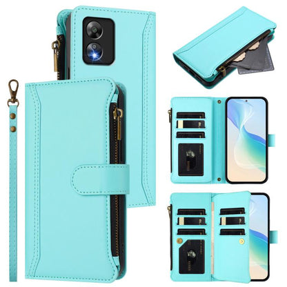 Magnetic Closure 9 Card Slots Zipper Leather Case with Hand Strap, For Boost Mobile Summit 5G, For Boost Mobile Celero 5G+ 2024, For Boost Mobile Celero 5G 2024, For Boost Mobile Celero 5G SC