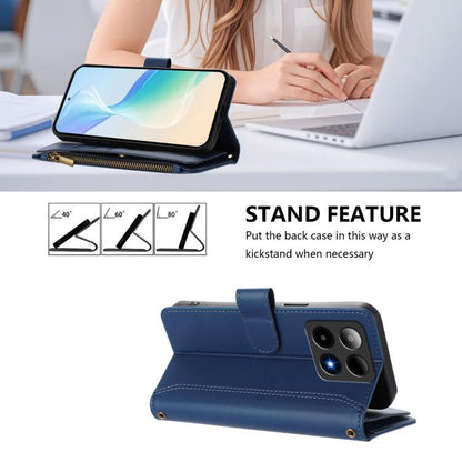 Magnetic Closure 9 Card Slots Zipper Leather Case with Hand Strap, For Boost Mobile Summit 5G, For Boost Mobile Celero 5G+ 2024, For Boost Mobile Celero 5G 2024, For Boost Mobile Celero 5G SC