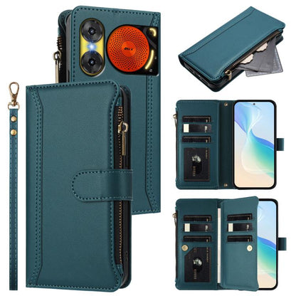 Magnetic Closure 9 Card Slots Zipper Leather Case with Hand Strap, For ZTE Nubia P7 Pro 5G/Optus X Value 5G, For ZTE Nubia P9 Pro 5G/Optus X Pro 2 5G, For ZTE nubia RedMagic 11 Air, For ZTE Blade A75 Pro/Telstra T-Elite 5G, For ZTE Blade A76 4G        ...