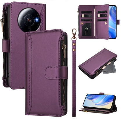 Magnetic Closure 9 Card Slots Zipper Leather Case with Hand Strap, For Xiaomi 12T / 12T Pro / Redmi K50 Ultra, For Xiaomi 12S Ultra, For Xiaomi 12 Pro / 12S Pro, For Xiaomi 12 / 12X / 12S, For Xiaomi 12 Lite, For Xiaomi Poco C40 / Redmi 10C            ...