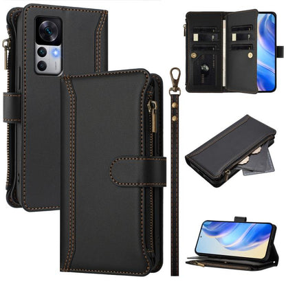 Magnetic Closure 9 Card Slots Zipper Leather Case with Hand Strap, For Xiaomi 12T / 12T Pro / Redmi K50 Ultra, For Xiaomi 12S Ultra, For Xiaomi 12 Pro / 12S Pro, For Xiaomi 12 / 12X / 12S, For Xiaomi 12 Lite, For Xiaomi Poco C40 / Redmi 10C            ...