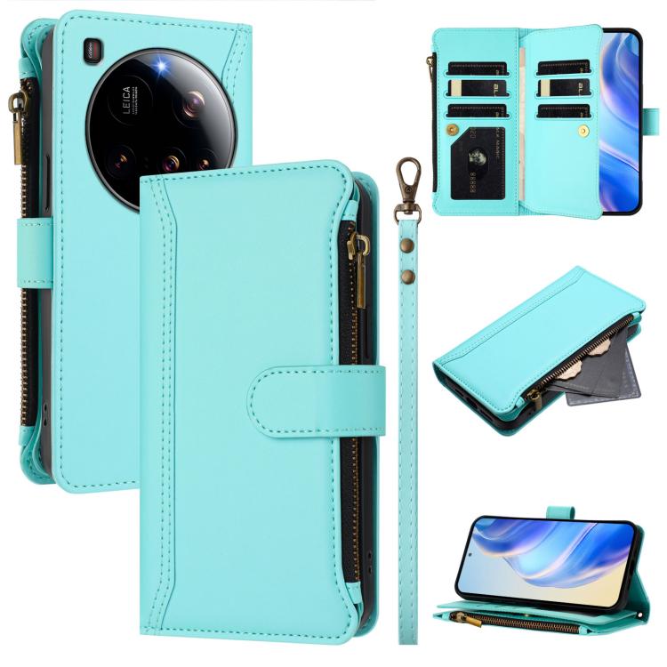 Magnetic Closure 9 Card Slots Zipper Leather Case with Hand Strap, For Xiaomi 17 Max 5G, For Xiaomi 17T Pro 5G, For Xiaomi Poco M7 4G 169mm, For Xiaomi 15T Pro 5G, For Xiaomi 15T 5G, For Xiaomi Civi 5 Pro, For Xiaomi 15S Pro                            ...