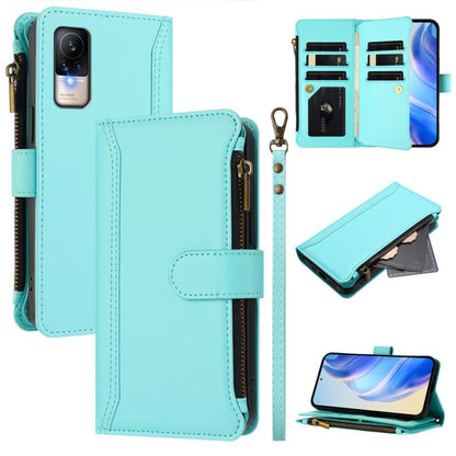 Magnetic Closure 9 Card Slots Zipper Leather Case with Hand Strap, For Xiaomi 12T / 12T Pro / Redmi K50 Ultra, For Xiaomi 12S Ultra, For Xiaomi 12 Pro / 12S Pro, For Xiaomi 12 / 12X / 12S, For Xiaomi 12 Lite, For Xiaomi Poco C40 / Redmi 10C            ...