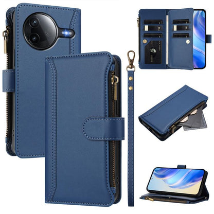 Magnetic Closure 9 Card Slots Zipper Leather Case with Hand Strap, For Xiaomi 17 Max 5G, For Xiaomi 17T Pro 5G, For Xiaomi Poco M7 4G 169mm, For Xiaomi 15T Pro 5G, For Xiaomi 15T 5G, For Xiaomi Civi 5 Pro, For Xiaomi 15S Pro                            ...