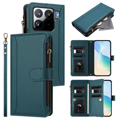 Magnetic Closure 9 Card Slots Zipper Leather Case with Hand Strap, For Xiaomi 17 Max 5G, For Xiaomi 17T Pro 5G, For Xiaomi Poco M7 4G 169mm, For Xiaomi 15T Pro 5G, For Xiaomi 15T 5G, For Xiaomi Civi 5 Pro, For Xiaomi 15S Pro                            ...