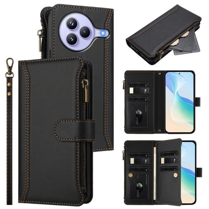 Magnetic Closure 9 Card Slots Zipper Leather Case with Hand Strap, For Xiaomi 17 Max 5G, For Xiaomi 17T Pro 5G, For Xiaomi Poco M7 4G 169mm, For Xiaomi 15T Pro 5G, For Xiaomi 15T 5G, For Xiaomi Civi 5 Pro, For Xiaomi 15S Pro                            ...