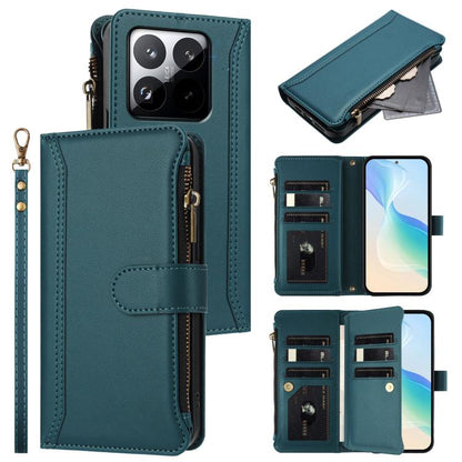 Magnetic Closure 9 Card Slots Zipper Leather Case with Hand Strap, For Xiaomi 17 Max 5G, For Xiaomi 17T Pro 5G, For Xiaomi Poco M7 4G 169mm, For Xiaomi 15T Pro 5G, For Xiaomi 15T 5G, For Xiaomi Civi 5 Pro, For Xiaomi 15S Pro                            ...