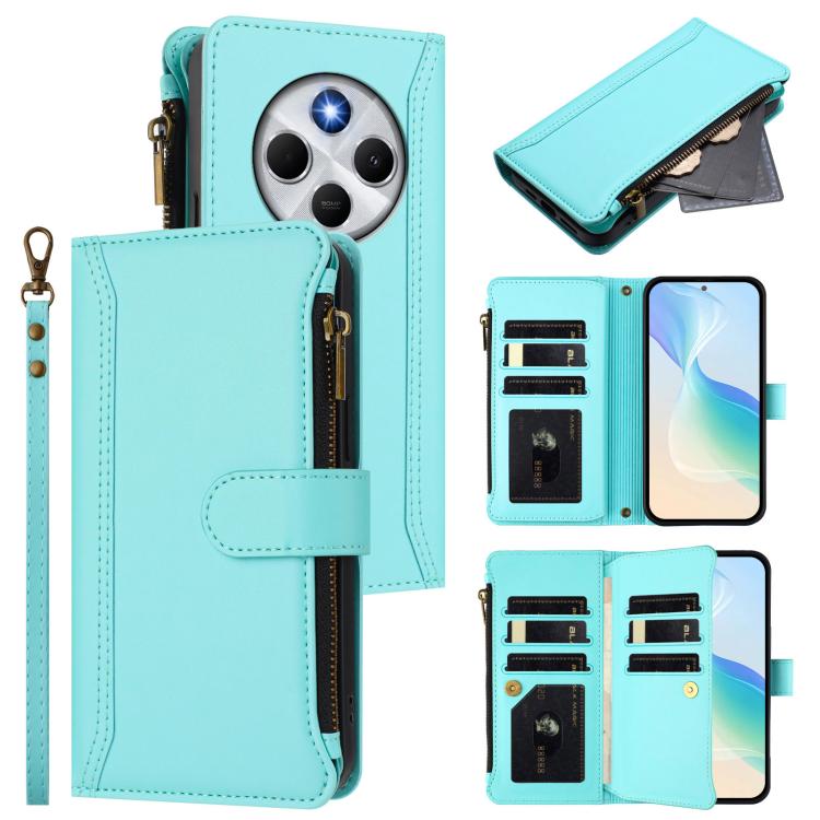 Magnetic Closure 9 Card Slots Zipper Leather Case with Hand Strap, For Xiaomi 17 Max 5G, For Xiaomi 17T Pro 5G, For Xiaomi Poco M7 4G 169mm, For Xiaomi 15T Pro 5G, For Xiaomi 15T 5G, For Xiaomi Civi 5 Pro, For Xiaomi 15S Pro                            ...