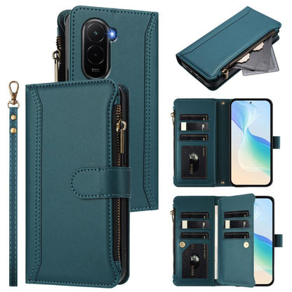 Magnetic Closure 9 Card Slots Zipper Leather Case with Hand Strap, For Xiaomi 17 Max 5G, For Xiaomi 17T Pro 5G, For Xiaomi Poco M7 4G 169mm, For Xiaomi 15T Pro 5G, For Xiaomi 15T 5G, For Xiaomi Civi 5 Pro, For Xiaomi 15S Pro                            ...