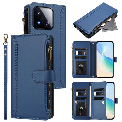 Magnetic Closure 9 Card Slots Zipper Leather Case with Hand Strap, For Xiaomi 17 Max 5G, For Xiaomi 17T Pro 5G, For Xiaomi Poco M7 4G 169mm, For Xiaomi 15T Pro 5G, For Xiaomi 15T 5G, For Xiaomi Civi 5 Pro, For Xiaomi 15S Pro                            ...