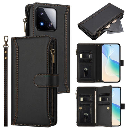 Magnetic Closure 9 Card Slots Zipper Leather Case with Hand Strap, For Xiaomi 17 Max 5G, For Xiaomi 17T Pro 5G, For Xiaomi Poco M7 4G 169mm, For Xiaomi 15T Pro 5G, For Xiaomi 15T 5G, For Xiaomi Civi 5 Pro, For Xiaomi 15S Pro                            ...