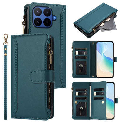 Magnetic Closure 9 Card Slots Zipper Leather Case with Hand Strap, For Xiaomi 17 Max 5G, For Xiaomi 17T Pro 5G, For Xiaomi Poco M7 4G 169mm, For Xiaomi 15T Pro 5G, For Xiaomi 15T 5G, For Xiaomi Civi 5 Pro, For Xiaomi 15S Pro                            ...