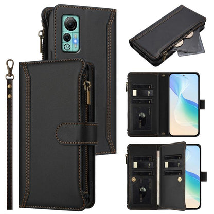 Magnetic Closure 9 Card Slots Zipper Leather Case with Hand Strap, For Ulefone Note 21, For Ulefone Note 18 Ultra / Note 18 Pro, For Ulefone Note 20 Pro, For Ulefone Note 19, For Ulefone Note 17 Pro, For Ulefone Note 16 Pro, For Ulefone Note 14